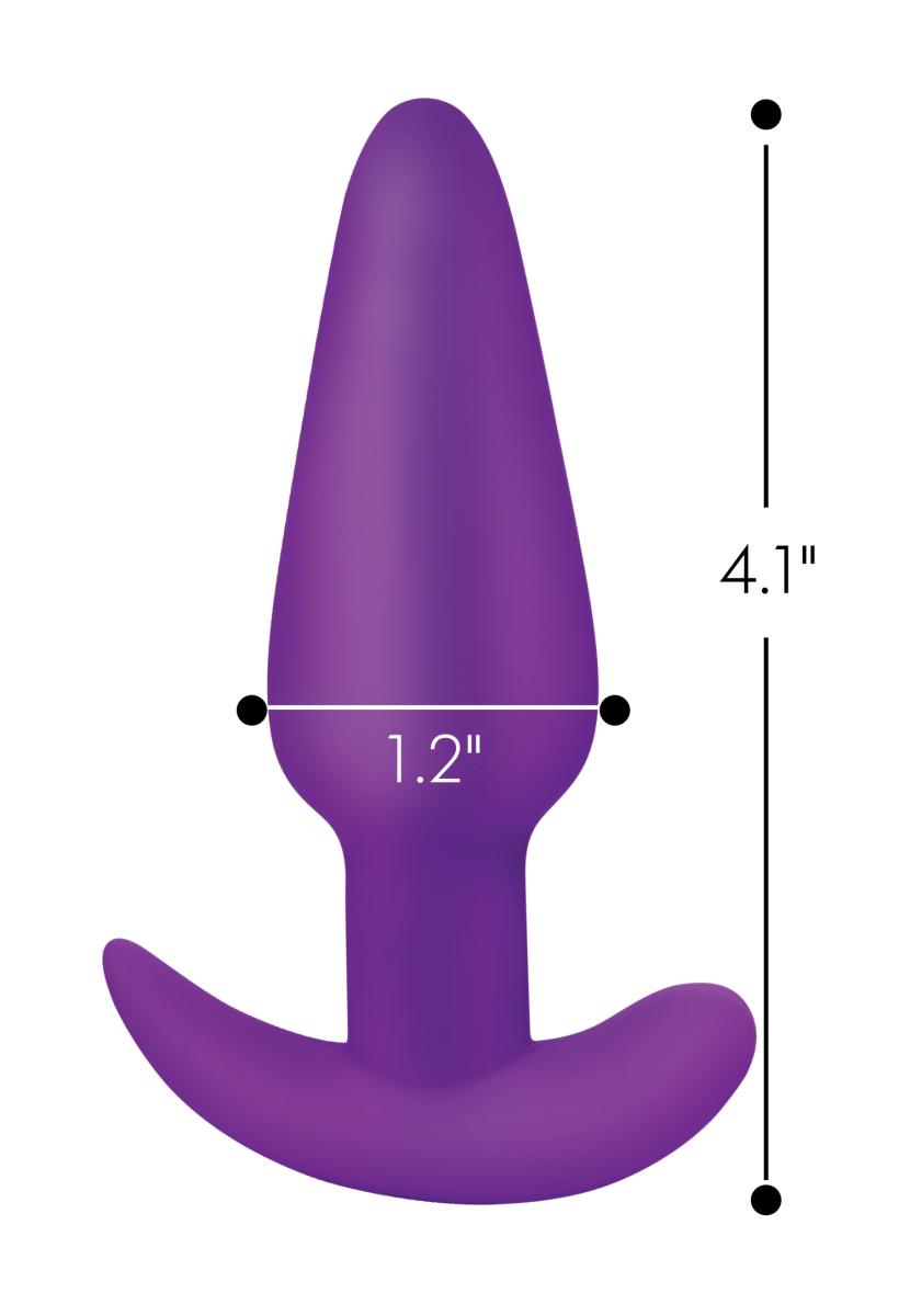BANG! - Vibrating Butt Plug with Remote Control - Purple