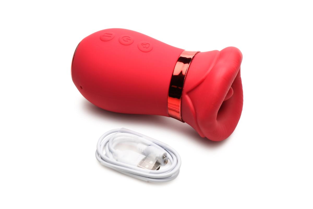 LICKGASM - Kiss Me More Clitoral Stimulator Suction, Vibration & Kissing
