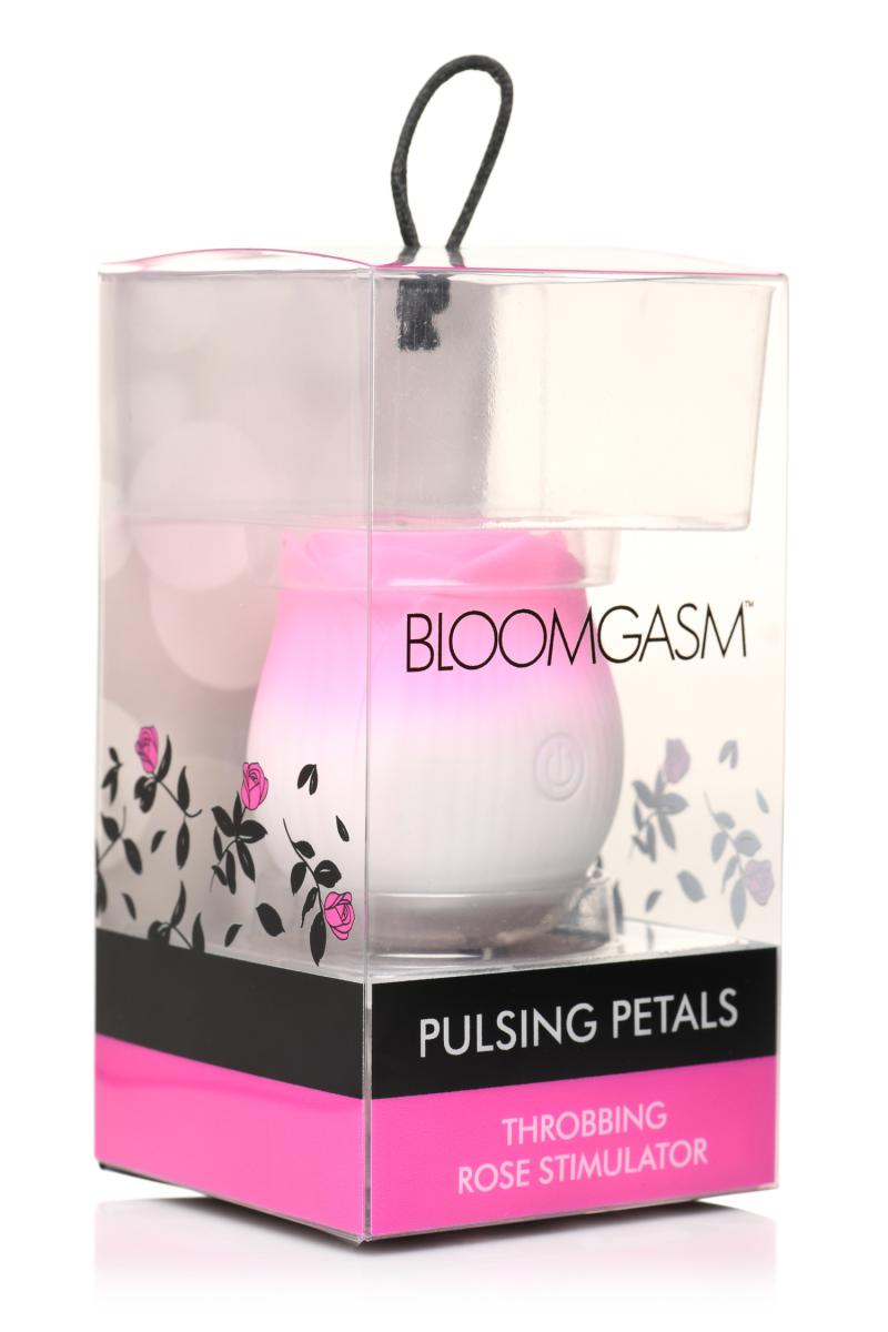 BLOOMGASM - Pulsing Petals Stimulator Throbbing Rose - Pink