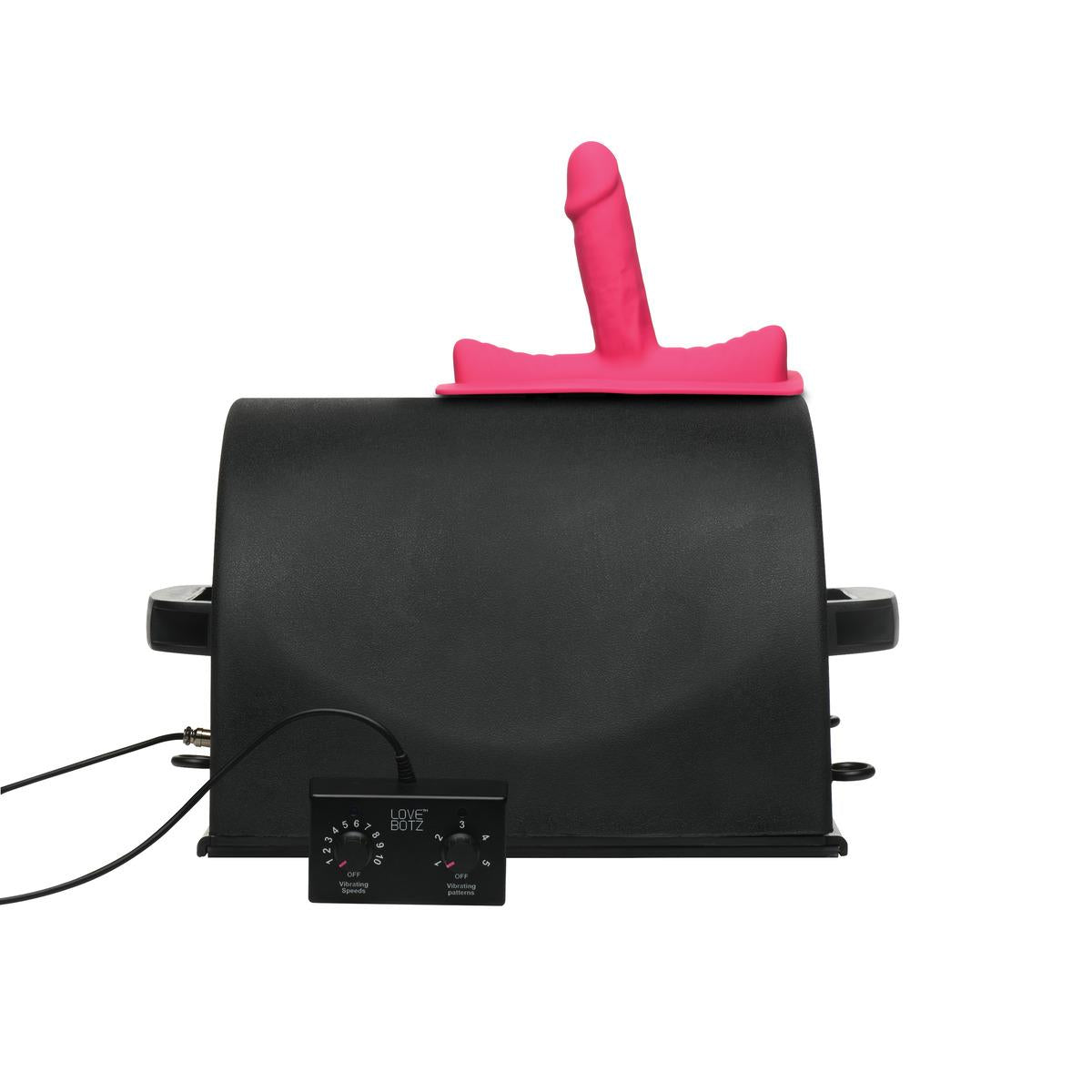 LOVE BOTZ - 50X Saddle Pro Sex Machine with 4 Attachments - Black