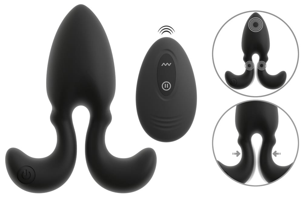RC Vibrating Butt Plug with Flexible Arms