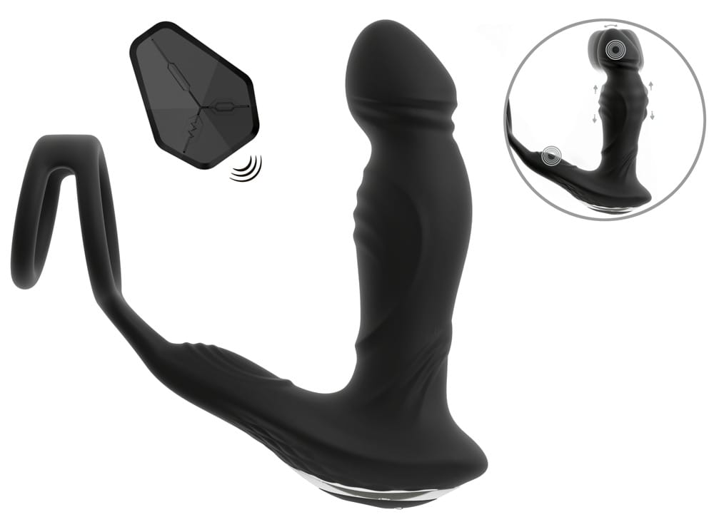 RC Vibrating Prostate Plug with Nodding Function