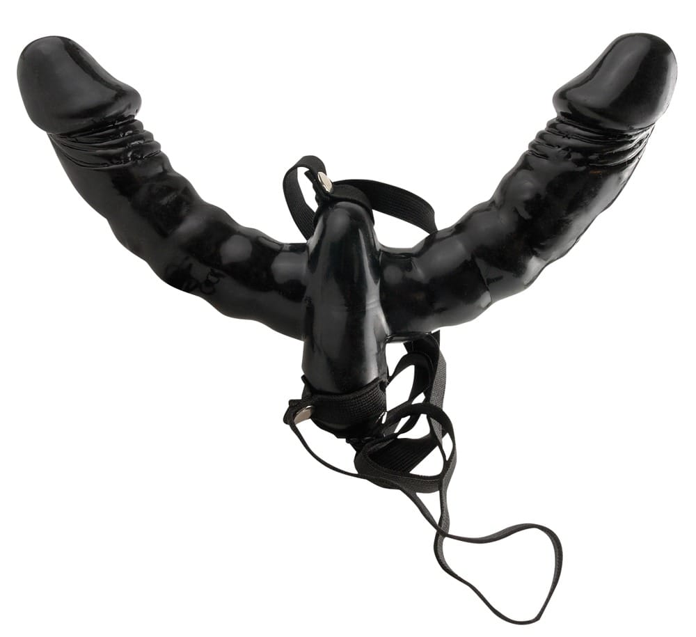 Double Delight Strap-On-Vibrator