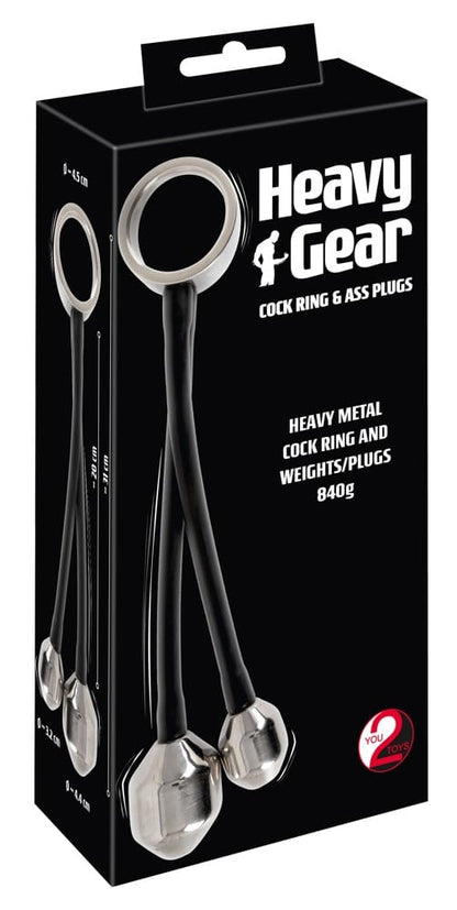 Heavy Gear cock ring &amp; ass plugs