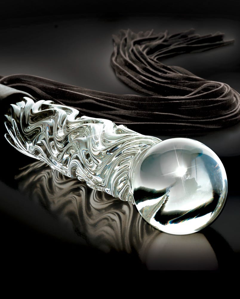 Hand Blown Glass Whip