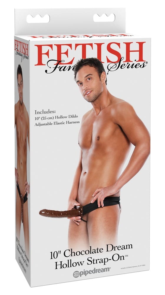 10" Chocolate Dream Hollow Strap-on