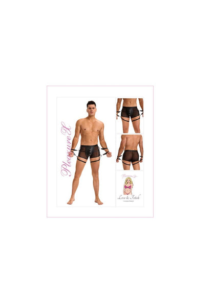 PleazureX leren boxer met boeien
