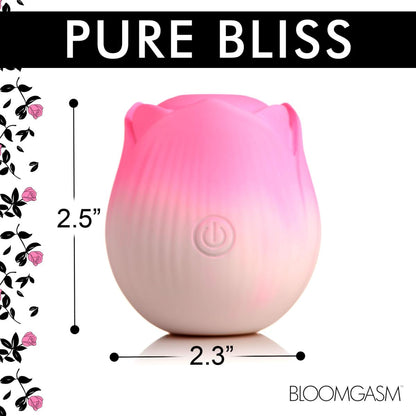 BLOOMGASM - Pulsing Petals Stimulator Throbbing Rose - Pink