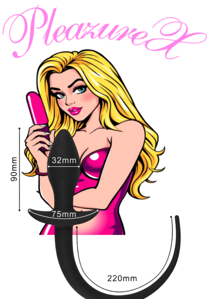 Anale hondenstaart butt plug