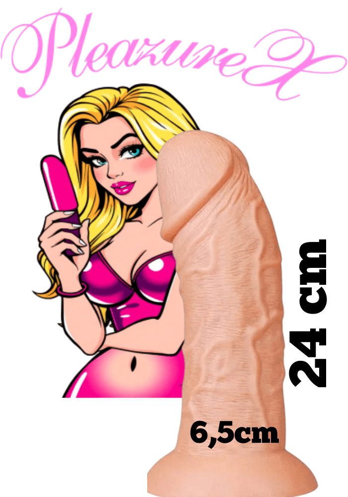 Realistische beige XL Dildo