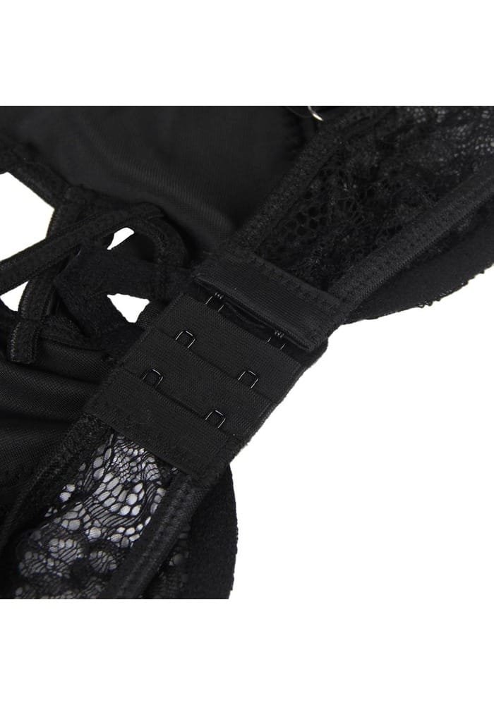 PleazureX uitgesneden lingerie set met kant