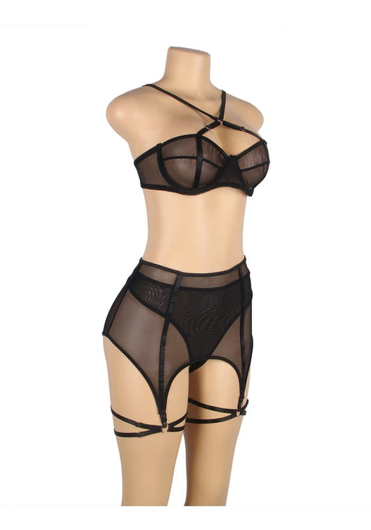 Pleazure X lingerie met kousenband