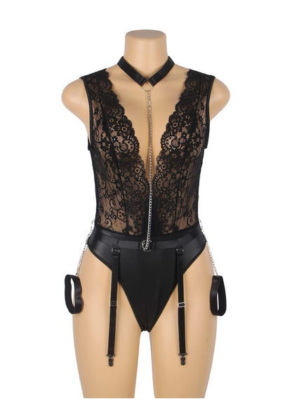 PleazureX kanten lingerie bodysuit met boeien