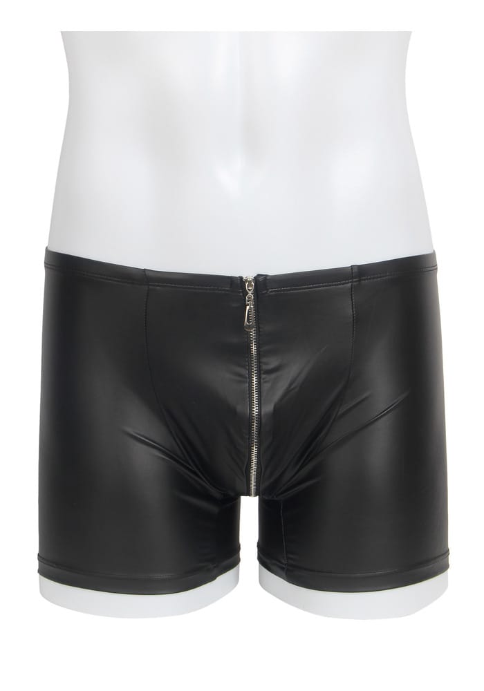 PleazureX leren boxer met rits kruis