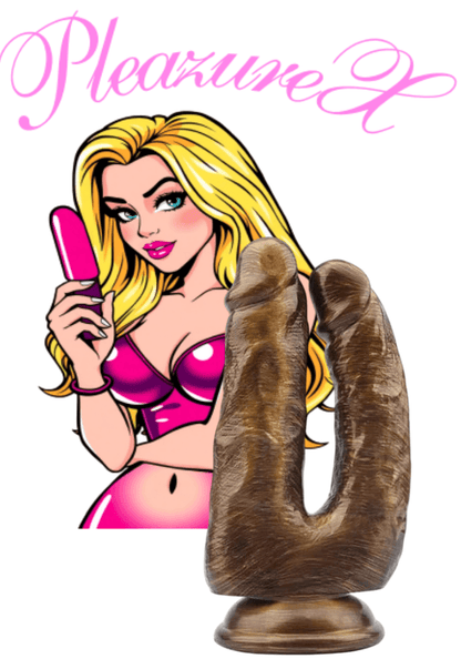 Dubbele Dildo Bruin