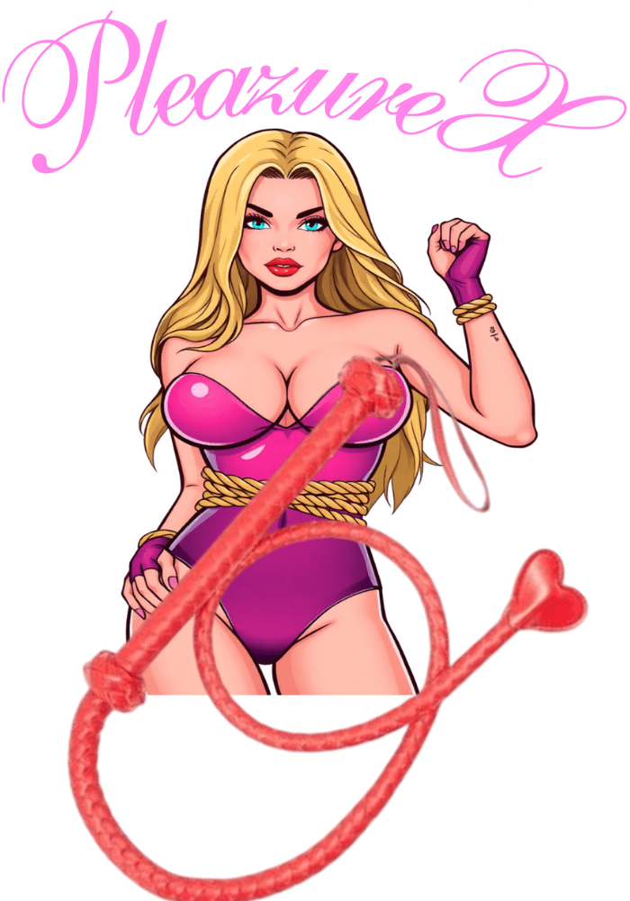 Lange Hartvormige leren zweep rood