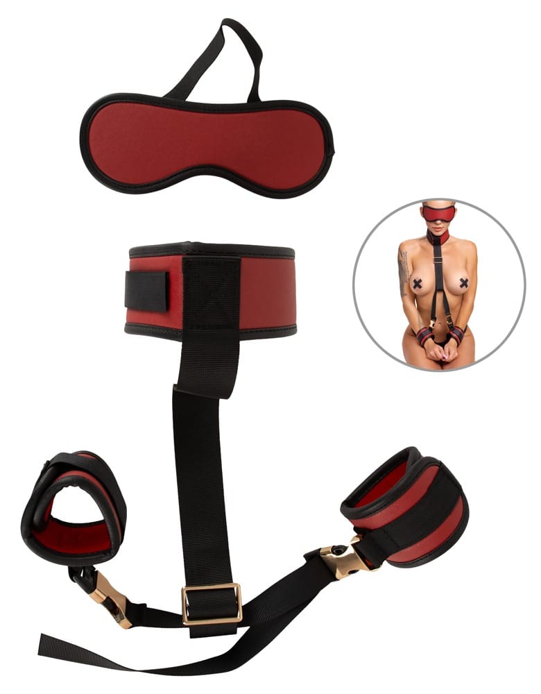 Neck to Wrist Bondage Set