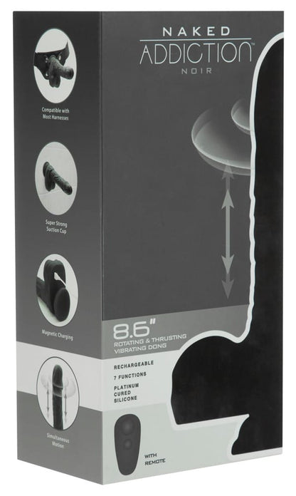 8,6" Rotating &amp; Thrusting Vibrating Dong