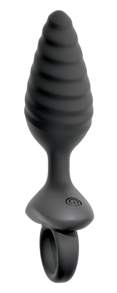 Flexible Butt Plug Twisted Design with Vibrations