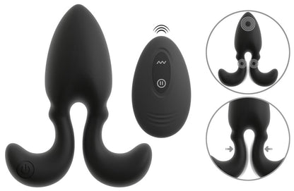 RC Vibrating Butt Plug with Flexible Arms