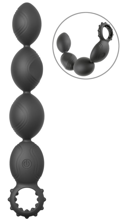 Flexible XL Anal Beads with Deep Vibrations