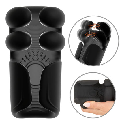 Pulsating &amp; Vibrating Masturbator With Opening &amp; Closing Arms