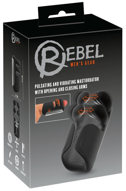 Pulsating &amp; Vibrating Masturbator With Opening &amp; Closing Arms