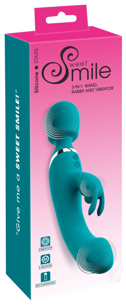 3in1: Wand, Rabbit and Vibrator