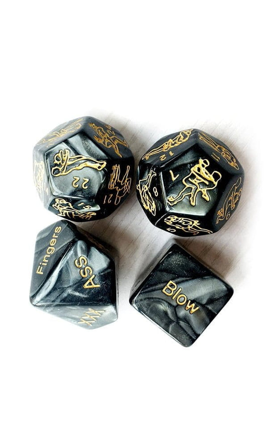 Kamasutra opdracht dobbelstenen set 4 stuks