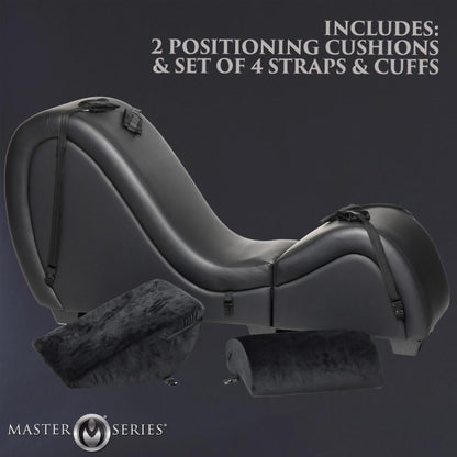 Kinky Sex Lounge with Cushions - Black