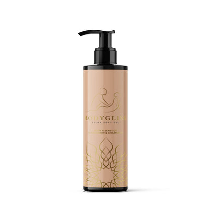BodyGliss - Massage Oil And Lubricant in 1 Strawberry & Champagne - 150 ml